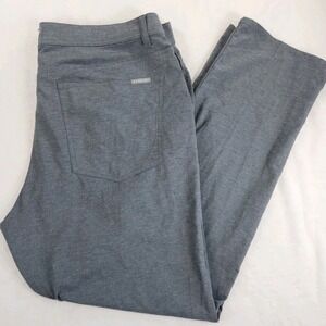 Dunning Everbest performance heather gray golf‎ chino pants 36x30